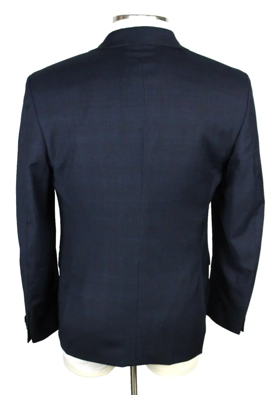 John Varvatos Bleecker Jacket Mens 40 R Navy Brown Plaid Wool Blazer Sport Coat